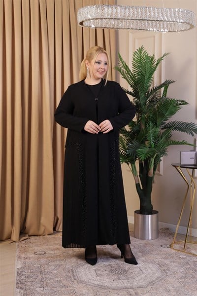 6002 KOD PİLELİ ABAYA TAKIM