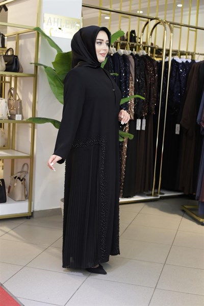 6002 KOD PİLELİ ABAYA TAKIM