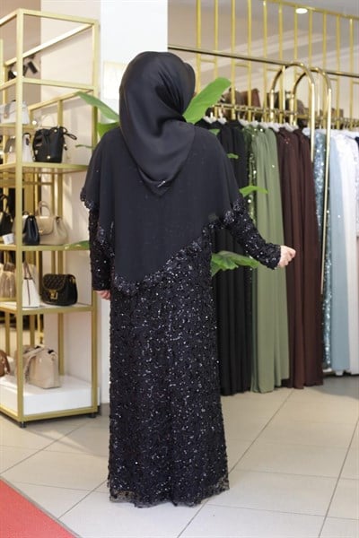 PUL PAYET ELBİSE 6125 KOD