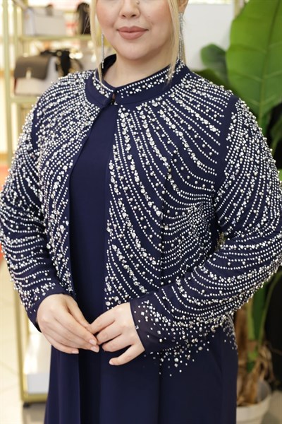 BEY804 CODE SAWAROSKI STONE ABAYA SET