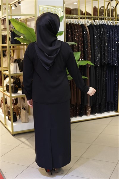SAWOROSKİ ÇİÇEK TAŞLI KISA GÖMLEK 1176 KOD