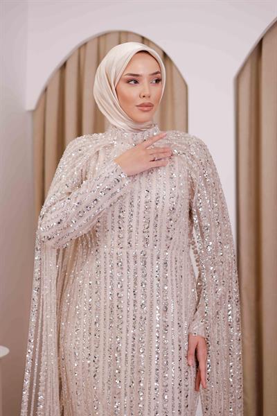 فستان كود SetR2528 كود كود كيب مطبوع بالحجر مفصل بالطباعة