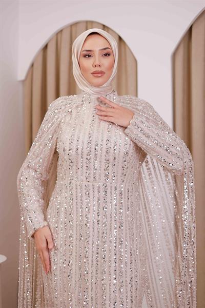 فستان كود SetR2528 كود كود كيب مطبوع بالحجر مفصل بالطباعة