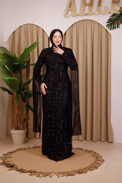 فستان كود SetR2528 كود كود كيب مطبوع بالحجر مفصل بالطباعة