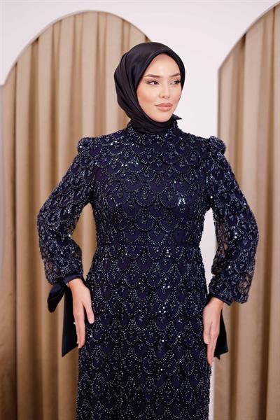 STR2566 CODE SHIMMERING EVENING DRESS