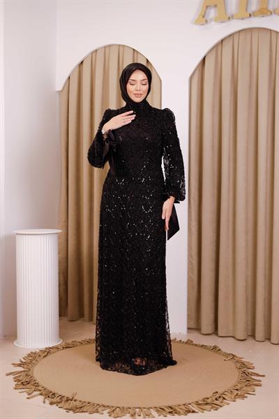 فستان سهرة لامع من كود str2566