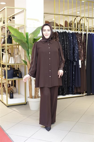 TAŞ BASKILI PANTOLON TAKIM 2650 KOD