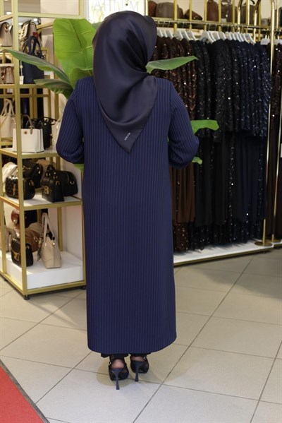 TAŞ DETAYLI ÇİZGİLİ TUNİK 3450 KOD