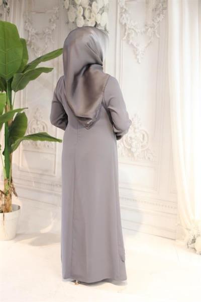 TASV5124 كود فستان حجري مطرز من الأمام مزدوج