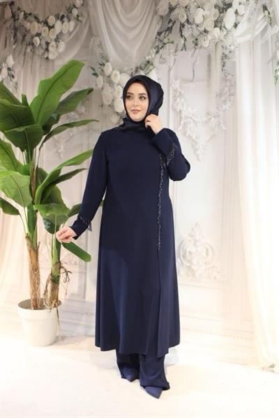 TKM01 CODE STONE EMBROIDERED PANTS SUIT