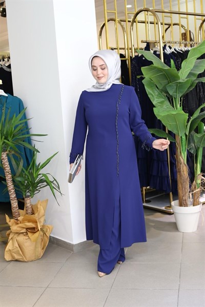 TKM01 KOD TAŞ İŞLEMELİ PANTOLONLU TAKIM