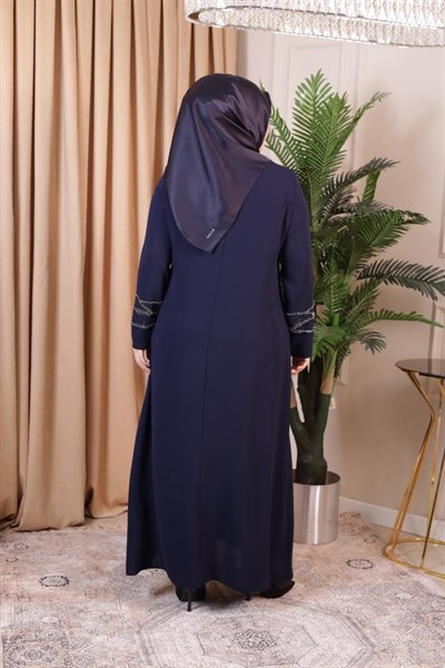 2512 CODE RUNDHALSAUSSCHNITT STEIN ABAYA