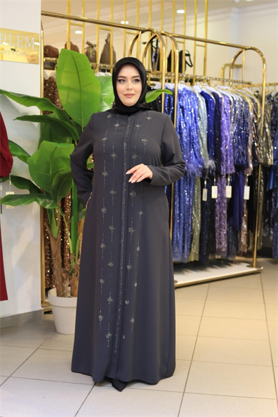 Z5602 CODE BAKLAVA PATTERN BEADED FERACE