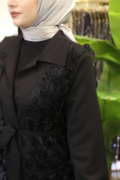 ZRNY5020 CODE FLUFFY ROSE ABAYA