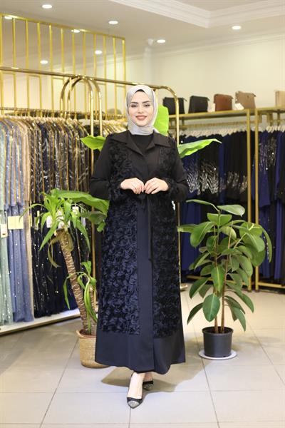 ZRNY5020 CODE FLUFFY ROSE ABAYA