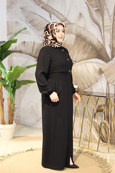 ZRNY5528 KOD KOLLARI LASTİKLİ FERACE