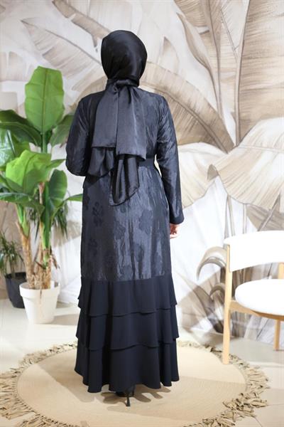 ZRNY5529 CODE SKIRT RUFFLED ABAYA SET