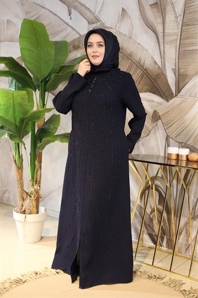 ZRNY5530 CODE STONE PRINTED ABAYA