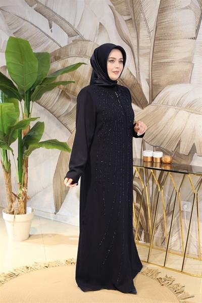 ZRNY5530 CODE STONE PRINTED ABAYA