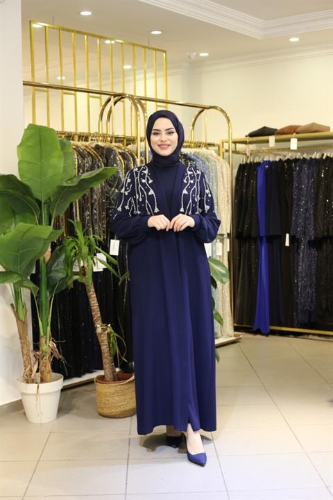 508 KOD ÇİÇEK DESENLİ ABAYA