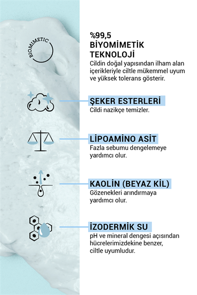 Karma & Yağlı Ciltler için Sebum Dengeleyici Arındırıcı Yüz Maskesi 50 ml