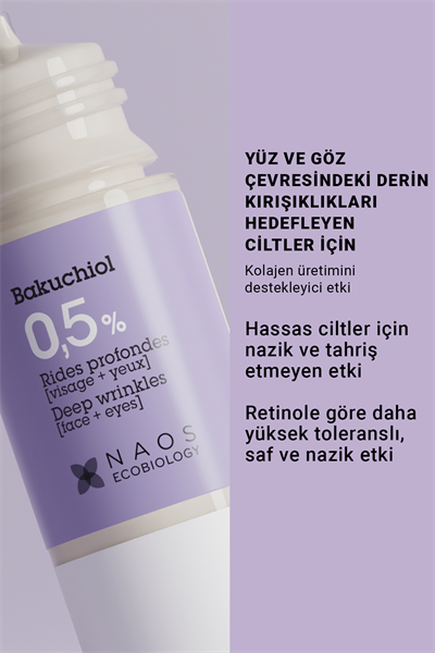 Pure Active Bakuchiol %0.5 Kırışıklık Karşıtı Saf Konsantre Bakım Serumu 15 ml