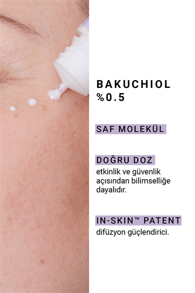 Pure Active Bakuchiol %0.5 Kırışıklık Karşıtı Saf Konsantre Bakım Serumu 15 ml
