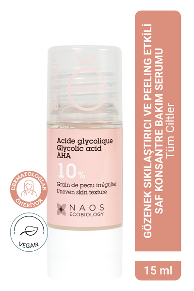 Pure Active Glikolik Asit %10 Gözenek Sıkılaştırıcı Saf Konsantre Bakım Serumu 15 ml