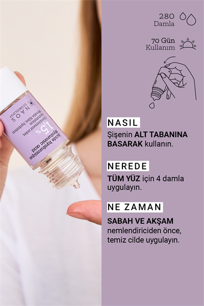Pure Active Hyaluronik Asit Kırışıklık Karşıtı Saf Konsantre Bakım Serumu 15 ml