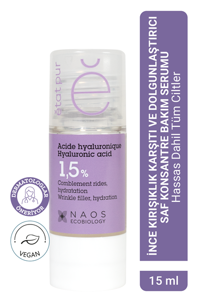 Pure Active Hyaluronik Asit Kırışıklık Karşıtı Saf Konsantre Bakım Serumu 15 ml