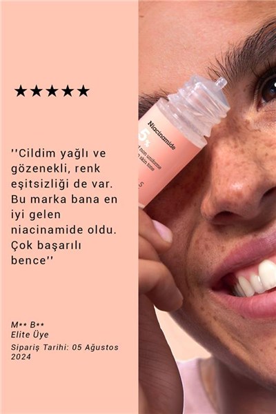 Pure Active Niacinamide %5 Aydınlatıcı Saf Konsantre Bakım Serumu 15 ml