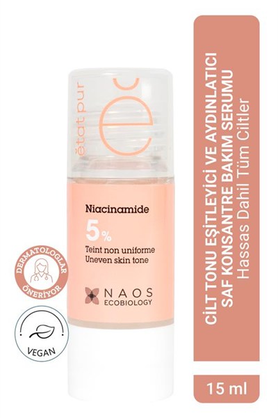 Pure Active Niacinamide %5 Aydınlatıcı Saf Konsantre Bakım Serumu 15 ml