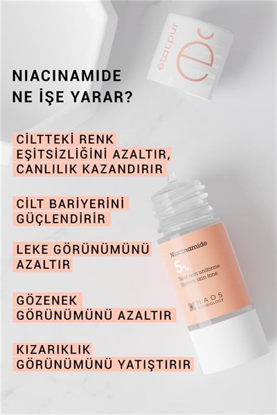 Pure Active Niacinamide %5 Aydınlatıcı Saf Konsantre Bakım Serumu 15 ml