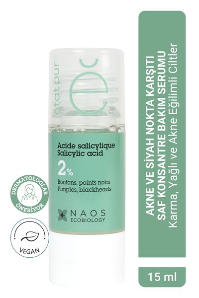 Pure Active Salisilik Asit %2 Akne Karşıtı Saf Konsantre Bakım Serumu 15 ml