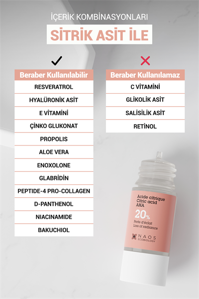 Pure Active Sitrik Asit %20 Aydınlatıcı Saf Konsantre Bakım Serumu 15 ml
