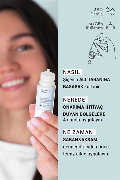 Pure Active Vitamin E Antioksidan Saf Konsantre Bakım Serumu 15 ml