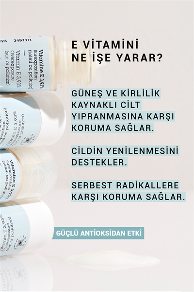 Pure Active Vitamin E Antioksidan Saf Konsantre Bakım Serumu 15 ml