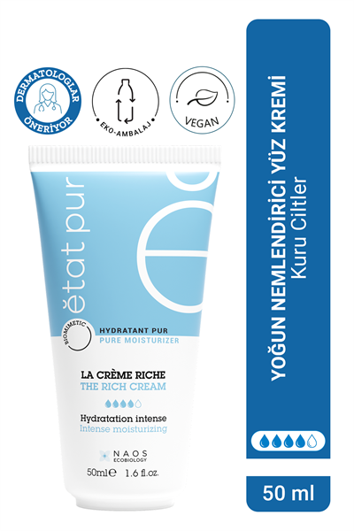 Rich Moisturizing Kuru Ciltler İçin Yoğun Nemlendirici Yüz Kremi 50 ml