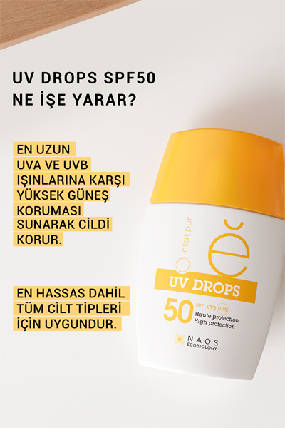 UV Drops %100 Mineral Filtreli Güneş Kremi SPF50