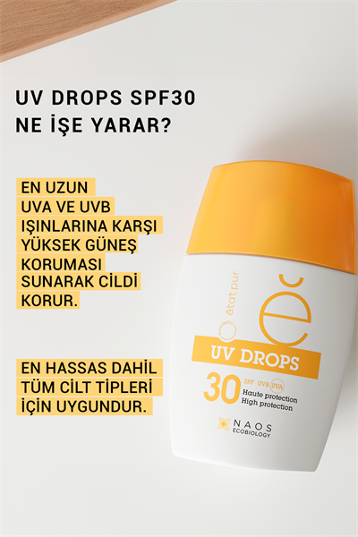 UV Drops %100 Mineral Filtreli Güneş Kremi SPF30
