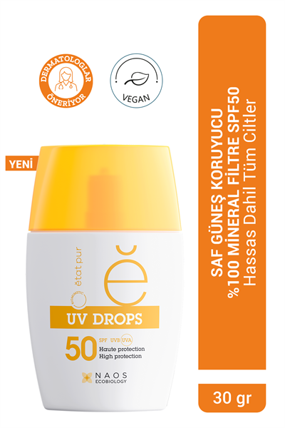 UV Drops %100 Mineral Filtreli Güneş Kremi SPF50