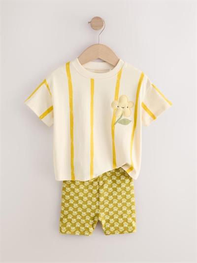 Çiçekli Şort Taytlı Alt-Üst Takım