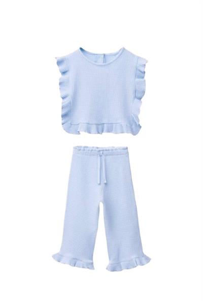 Gofre Fırfır Detaylı Alt-Üst Takım