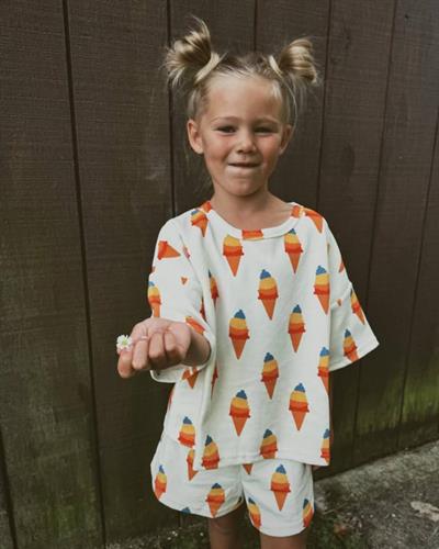 İce Cream Baskılı Alt-Üst Takım