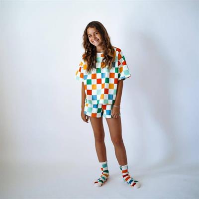 Kareli Renkli Alt-Üst Takım