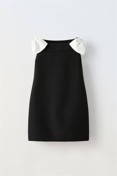 Kız Çocuk Fiyonklu Mini Elbise