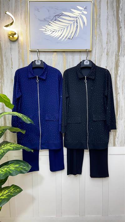 FERMUARLI TAŞLI PANTOLONLU TAKIM