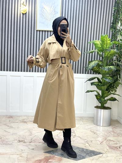 KOLU TOKALI TRENÇKOT 