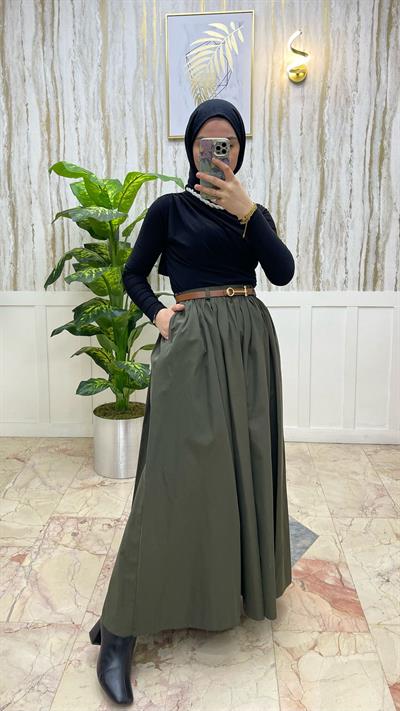 PARAŞÜT KEMERLİ ETEK 