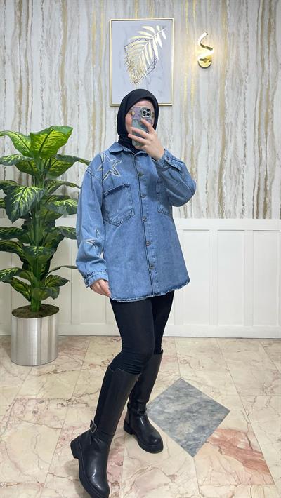 YILDIZLI DETAYLI CEKET